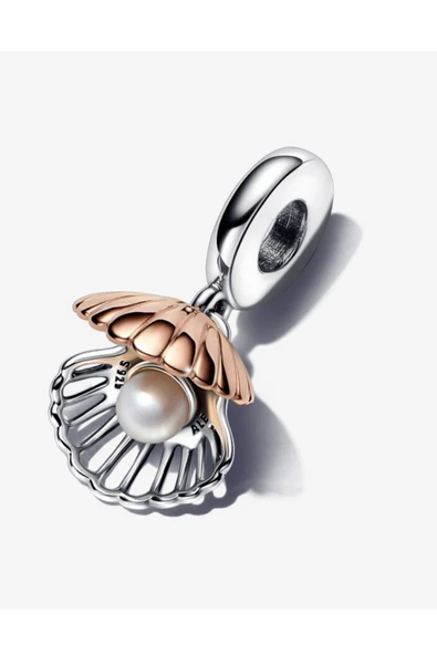 POSEİDONS JEWELLERY Deniz Kabuğu Ve Işlenmiş Tatlı Su Kültürlü Inci Sallantılı Charm ürün görseli 1