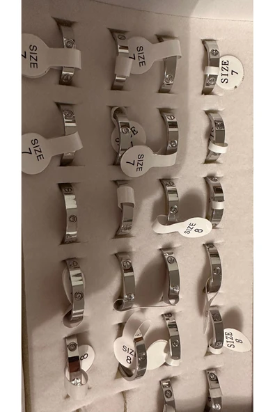 POSEİDONS JEWELLERY Gümüş Renk Model Çelik Yüzük ürün görseli 1