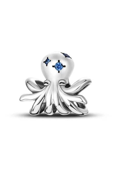 Lovecharm Mavi Zirkon Taşlı Ahtapot Charm ürün görseli 1