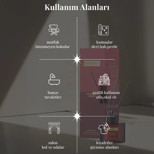 Maxrosa Oriantal Amber Oda Koku Seti - Resim 3