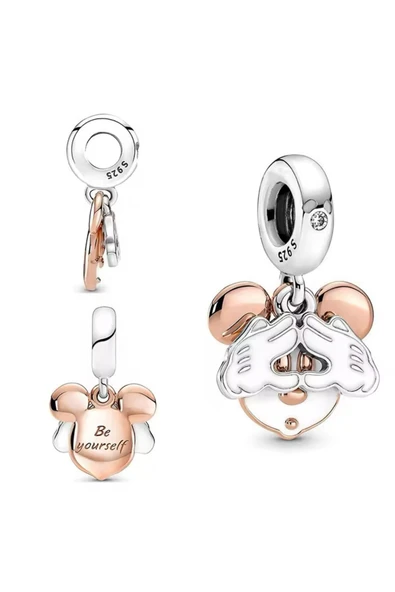 POSEİDONS JEWELLERY Disney Mickey Mouse Çift Sallantılı Charm ürün görseli 1