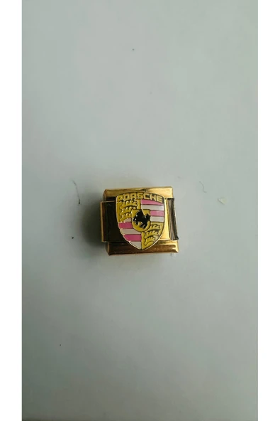 Lovecharm Marka Araba Model Pembe Gold İtalyan Charm - Resim 3