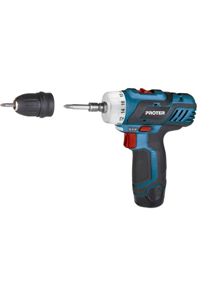 Proter Darbesiz Şarjlı Vidalama Pst 222 Plus 2 Volt 2.0 - 2.4 Ah 2 Yıl Tek akü Li-Ion Akülü Vidalamalar Ta ürün görseli 1