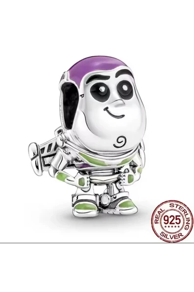 Lovecharm Gümüş Buzz Lightyear Pixar Charm ürün görseli 1