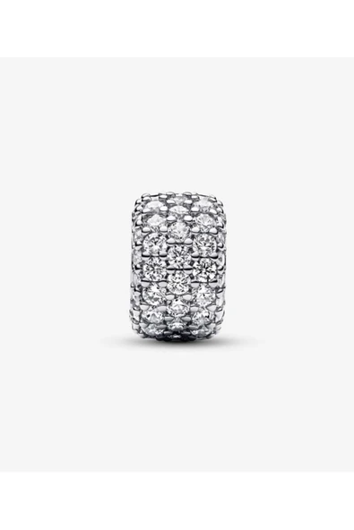 Lovecharm Işıltılı Pavé Üç Sıralı Charm - Resim 2