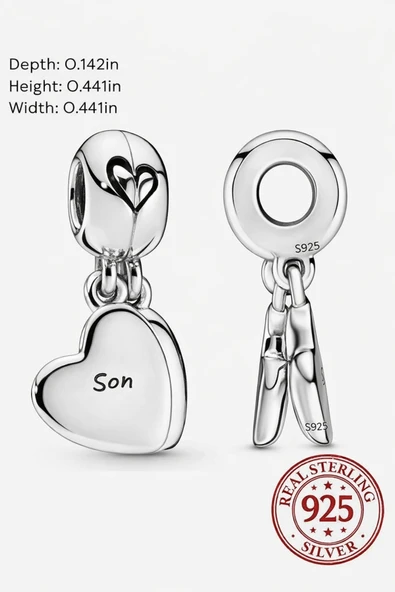 Lovecharm S925 Anne Oğul Sallantılı Aşk Charm ürün görseli 1