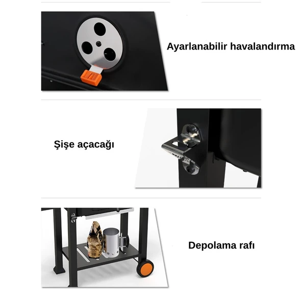 KEYO 145 KÖMÜRLÜ MANGAL - Resim 7