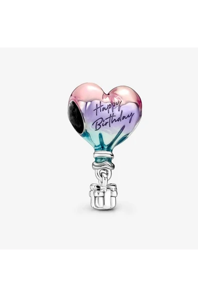 POSEİDONS JEWELLERY Doğum Günün Kutlu Olsun Sıcak Hava Balonu Charm'ı ürün görseli 1