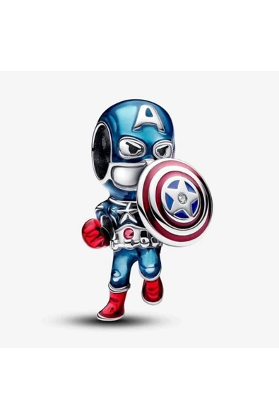 Lovecharm Kaptan Amerika Cazibesi İkili Set - Resim 3