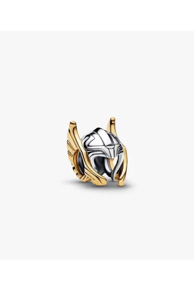 Lovecharm Gümüş Marvel Thor Kask Charm - Resim 2