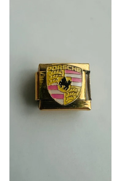 Lovecharm Marka Araba Model Pembe Gold İtalyan Charm - Resim 2