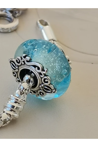 Lovecharm Balkabağı Murano charm - Resim 3