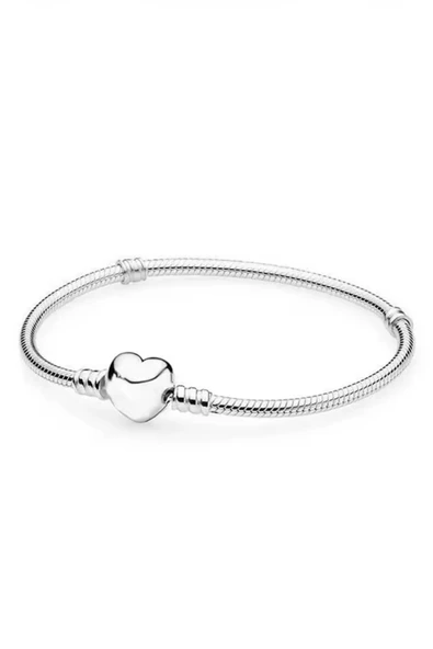 POSEİDONS JEWELLERY Gümüş Renk s925 Ayar Gümüş Moments Kalp Klipsli İkonik Bileklik ürün görseli 1