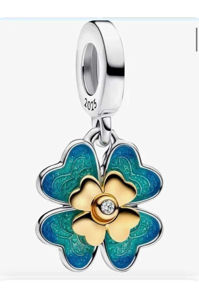 Lovecharm S925 Döndürülebilir Dört Yapraklı Yonca Sallantılı Charm ürün görseli 1