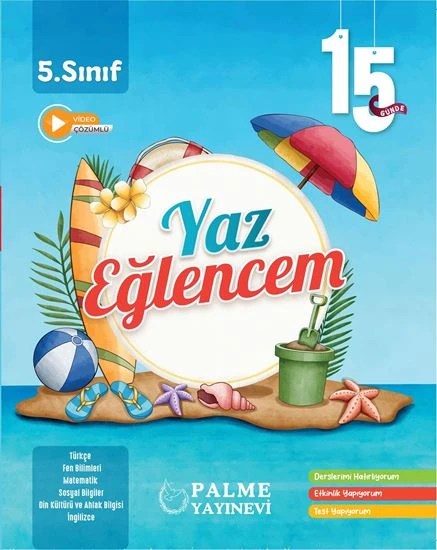 Palme Yayınevi Hazırlık 5. Sınıf 15 Günde Yaz Eğlencem ürün görseli 1