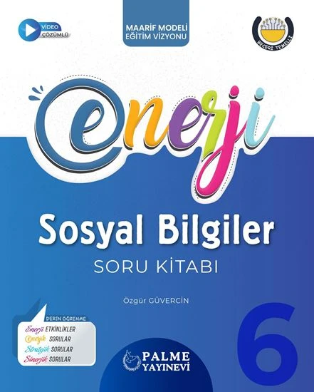 Palme Yayınevi Hazırlık 6. Sınıf Enerji Sosyal Bilgiler Soru Kitabı ürün görseli 1