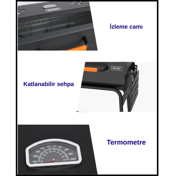 KEYO 157 KÖMÜRLÜ MANGAL - Resim 11