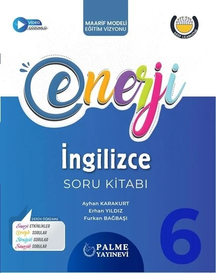 Palme Yayınevi Hazırlık 6. Sınıf Enerji İngilizce Soru Kitabı ürün görseli 1
