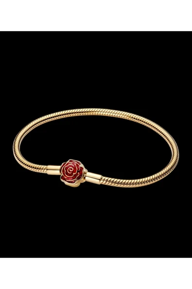 Lovecharm Gold Renk Güzel ve Çirkin Büyülü Gül Sallantılı Bileklik ürün görseli 1