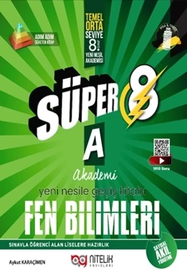 Nitelik Yayınları 8. Sınıf (A) Süper Fen Bilimleri Soru Yeni Nesil ürün görseli 1