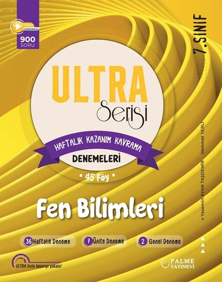 Palme Yayınevi Hazırlık 7. Sınıf Ultra Fen Bilimleri Haftalık Kazanım Kavrama Denemeleri ürün görseli 1
