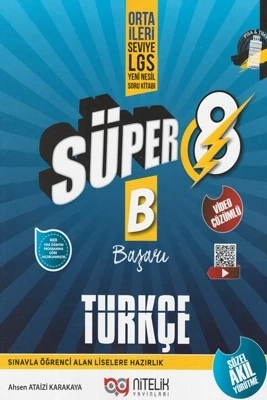 Nitelik Yayınları 8. Sınıf Süper Türkçe Soru Yeni Nesil (B) ürün görseli 1