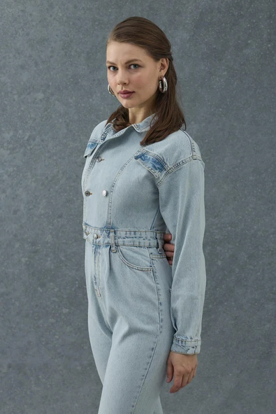 Mavi Blue Denim Tulum - Resim 2