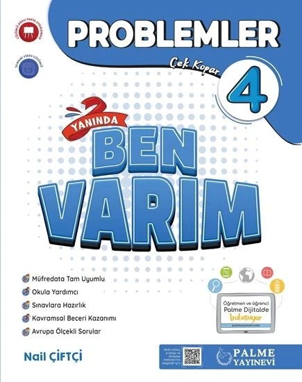 Palme Yayınevi Hazırlık 4. Sınıf Problemler Soru Yanında Ben Varım ürün görseli 1