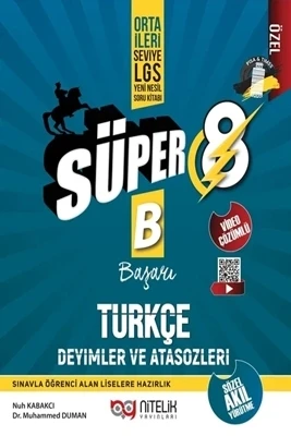 Nitelik Yayınları 8. Sınıf Süper Türkçe Deyimler ve Atasözleri Soru Yeni Nesil ürün görseli 1