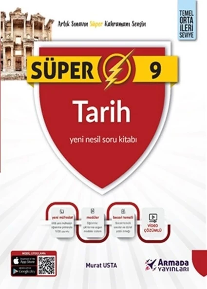 Armada Yayınları 9. Sınıf Süper Tarih Soru Kitabı Yeni Nesil ürün görseli 1
