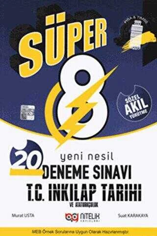 Nitelik Yayınları 8. Sınıf Deneme Yeni Nesil Süper İnkilap Tarihi ve Atatürkçülük ürün görseli 1