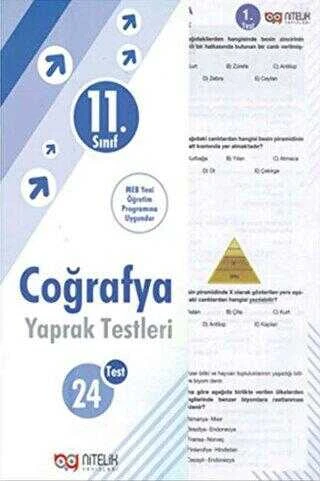 Nitelik Yayınları Yaprak Test 11. Sınıf Coğrafya ürün görseli 1