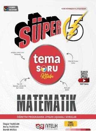 Nitelik Yayınları 5. Sınıf Süper Matematik Tema Soru Kitabı ürün görseli 1