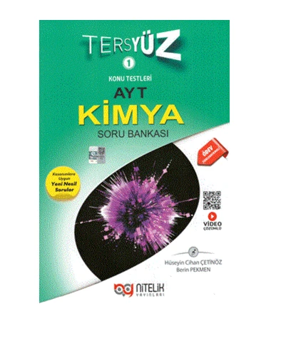 Nitelik Yayınları Yks Ayt Kimya Tersyüz Soru Kitabı (Video Çözümlü-Yeşil Kapak) ürün görseli 1
