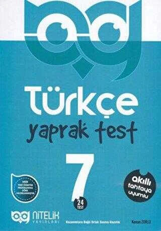 Nitelik Yayınları Yaprak Test 7. Sınıf Türkçe ürün görseli 1