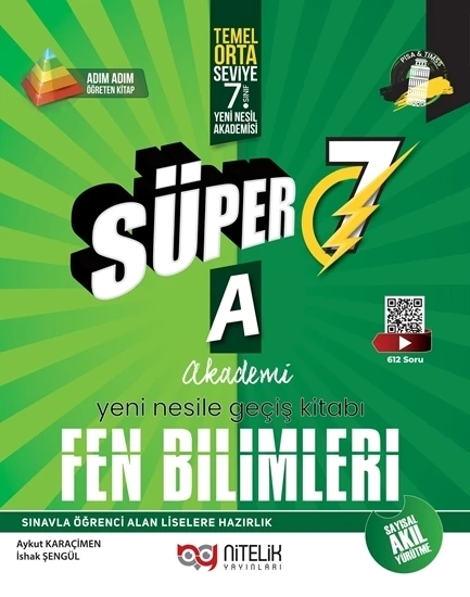 Nitelik Yayınları 7. Sınıf (A) Süper Fen Bilimleri Soru Yeni Nesil ürün görseli 1