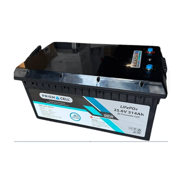 Lifepo4 akü 314ah 25.6 volt TURBO FAST CHARGING karavan, marin, solar yaşam aküsü ürün görseli 1