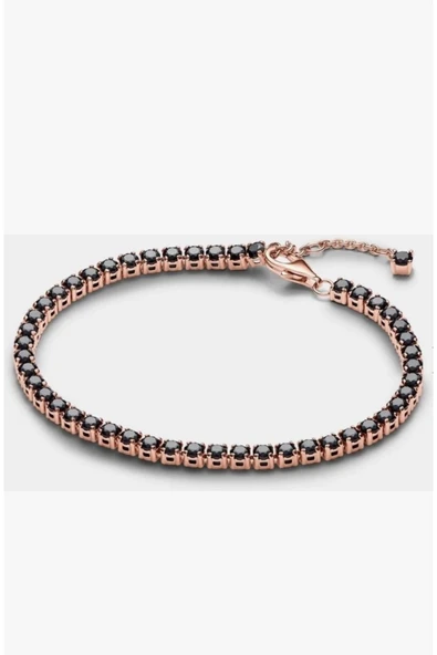 Hector&Co. Jewellery Siyah Işıltılı Tenis Bilekliği ürün görseli 1