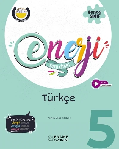 Palme Yayınevi Hazırlık 5. Sınıf Enerji Türkçe Soru Kitabı ürün görseli 1