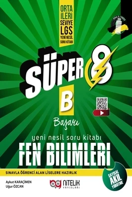 Nitelik Yayınları 8. Sınıf Süper Fen Bilimleri Soru Yeni Nesil ( B ) ürün görseli 1