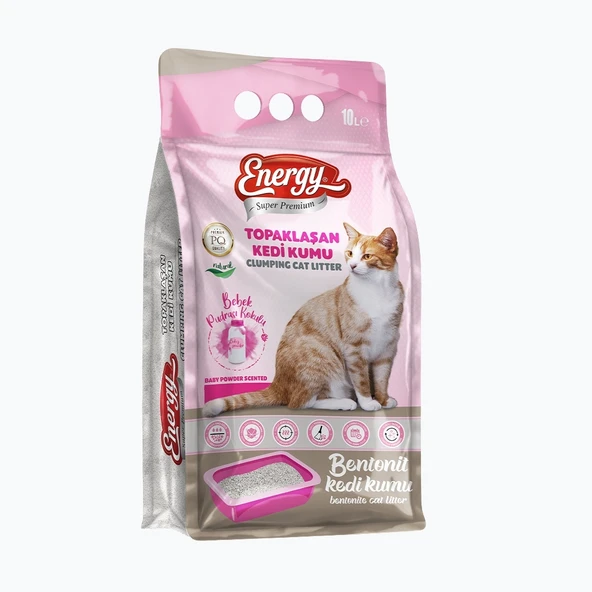 Super Premium Energy Kedi Kumu Pudra Kokulu 10 lt ürün görseli 1