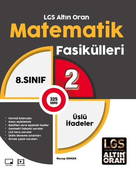 Palme Yayınevi Altin Oran 8. Sınıf Matematik 2.Fasikül Üslü İfadeler ürün görseli 1
