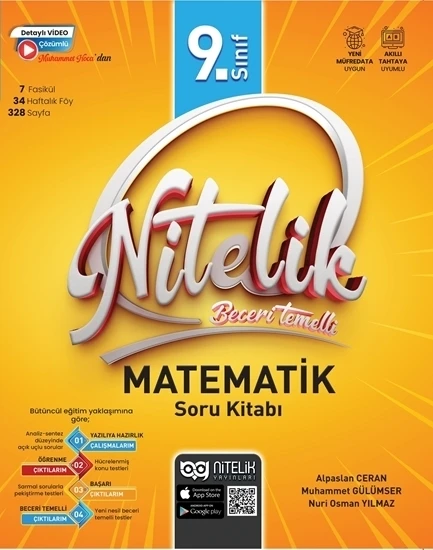 Nitelik Yayınları 9. Sınıf Matematik Soru Kitabı Beceri Temelli ürün görseli 1