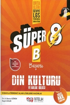 Nitelik Yayınları 8. Sınıf Süper Din Kültürü ve Ahlak Bilgisi Soru Yeni Nesil ( B ) ürün görseli 1