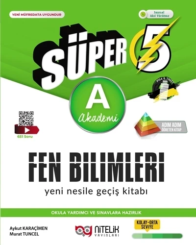 Nitelik Yayınları 5. Sınıf (A) Süper Fen Bilimleri Yeni Nesile Geçiş Kitabı ürün görseli 1
