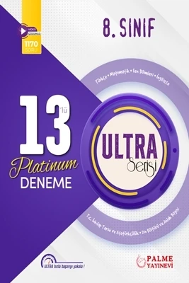 Palme Yayınevi Hazırlık 8. Sınıf Ultra 13' Lü Platinum Deneme Sınavı ürün görseli 1