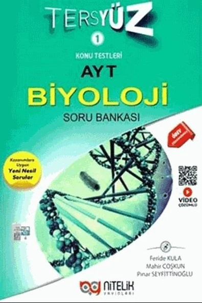 Nitelik Yayınları Yks Ayt Biyoloji Tersyüz Soru Kitabı Video Çözümlü ürün görseli 1