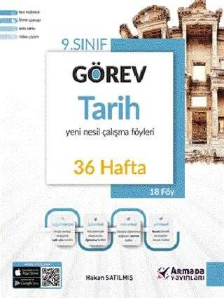 Armada Yayınları 9. Sınıf Görev Tarih Çalışma Föyleri (36 Hafta) ürün görseli 1