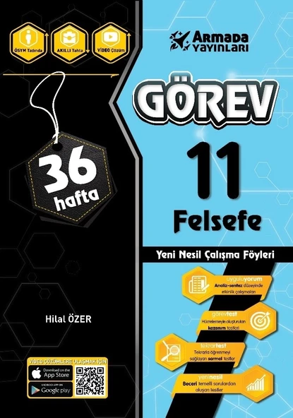 Armada Yayınları 11. Sınıf Görev Felsefe Çalışma Föyleri (36 Hafta) ürün görseli 1