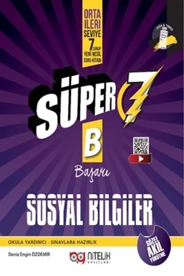 Nitelik Yayınları 7. Sınıf Süper Sosyal Bilgiler Soru Yeni Nesil (B) ürün görseli 1